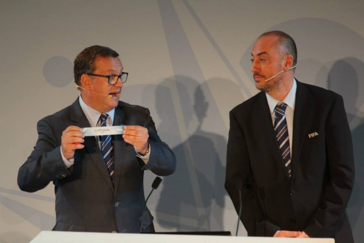 Sorteio do Mundial de Futebol de Praia em Espinho