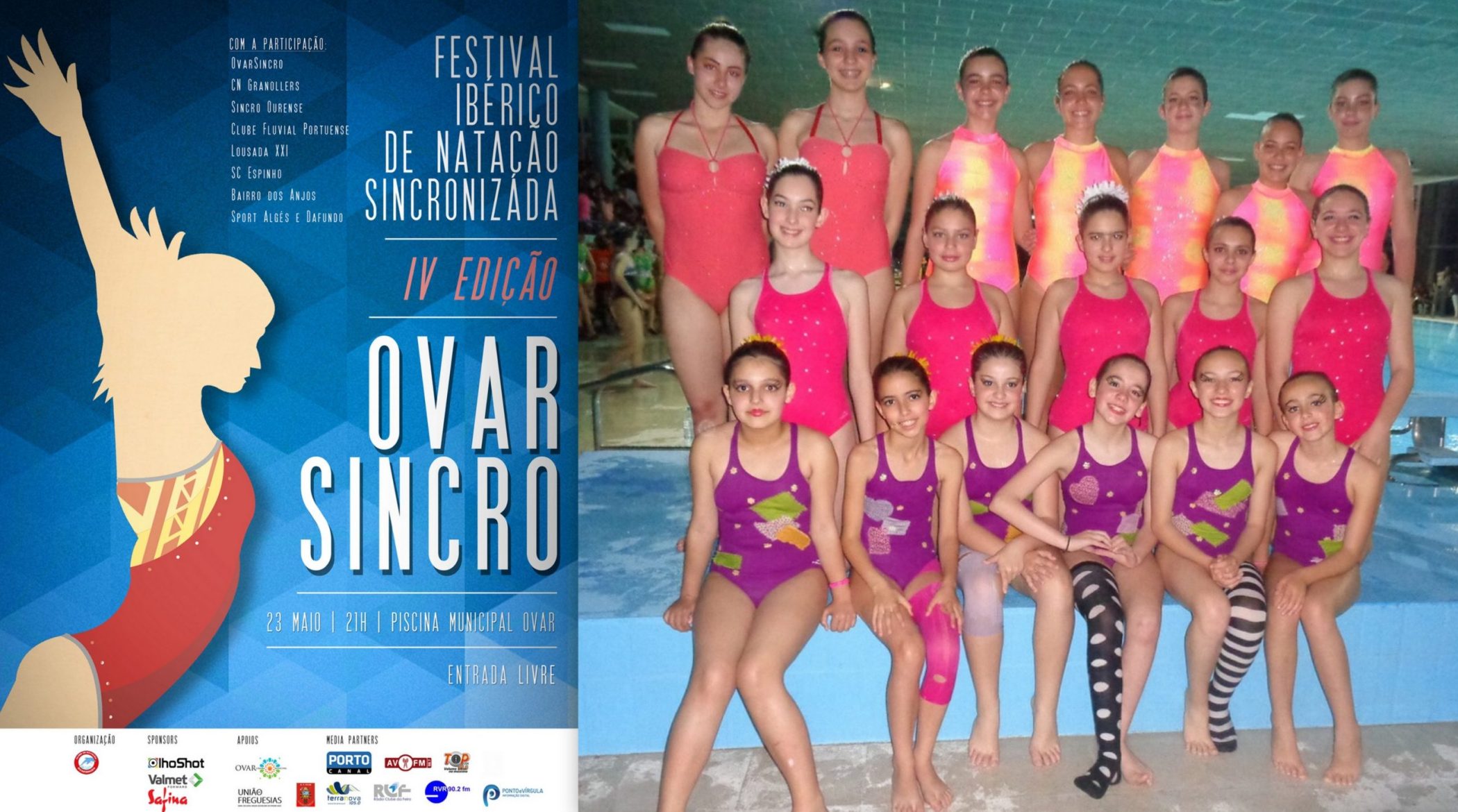 SC Espinho no IV Festival Ibérico Natação Sincronizada em Ovar