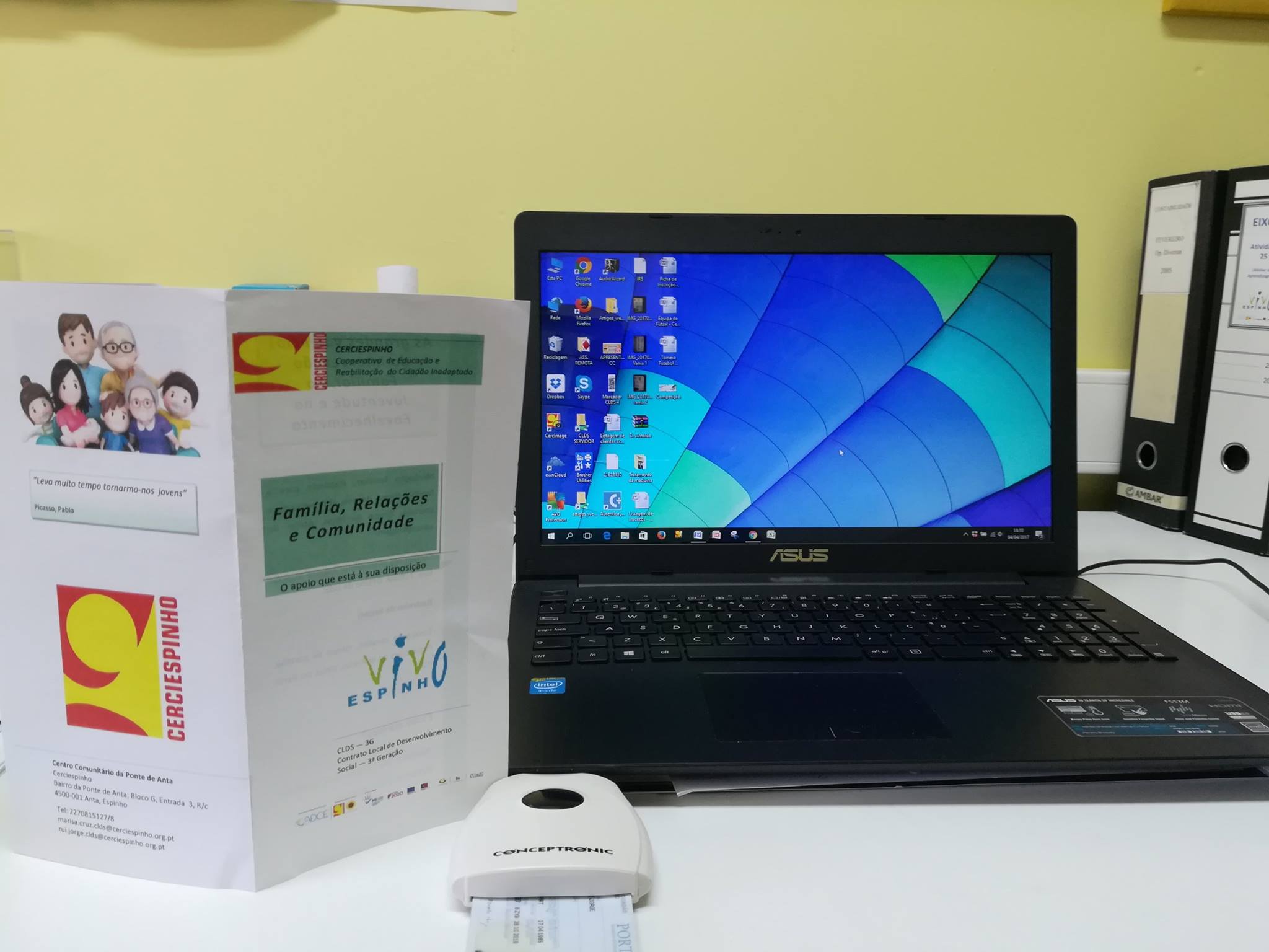 O Eixo 2 – CLDS 3G disponibiliza leitor de cartões de cidadão