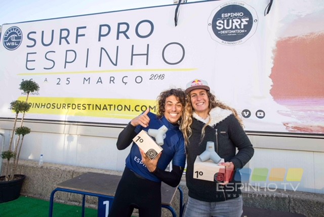 Justine Dupont e Edouard Delpero vencem Longboard Pro Espinho