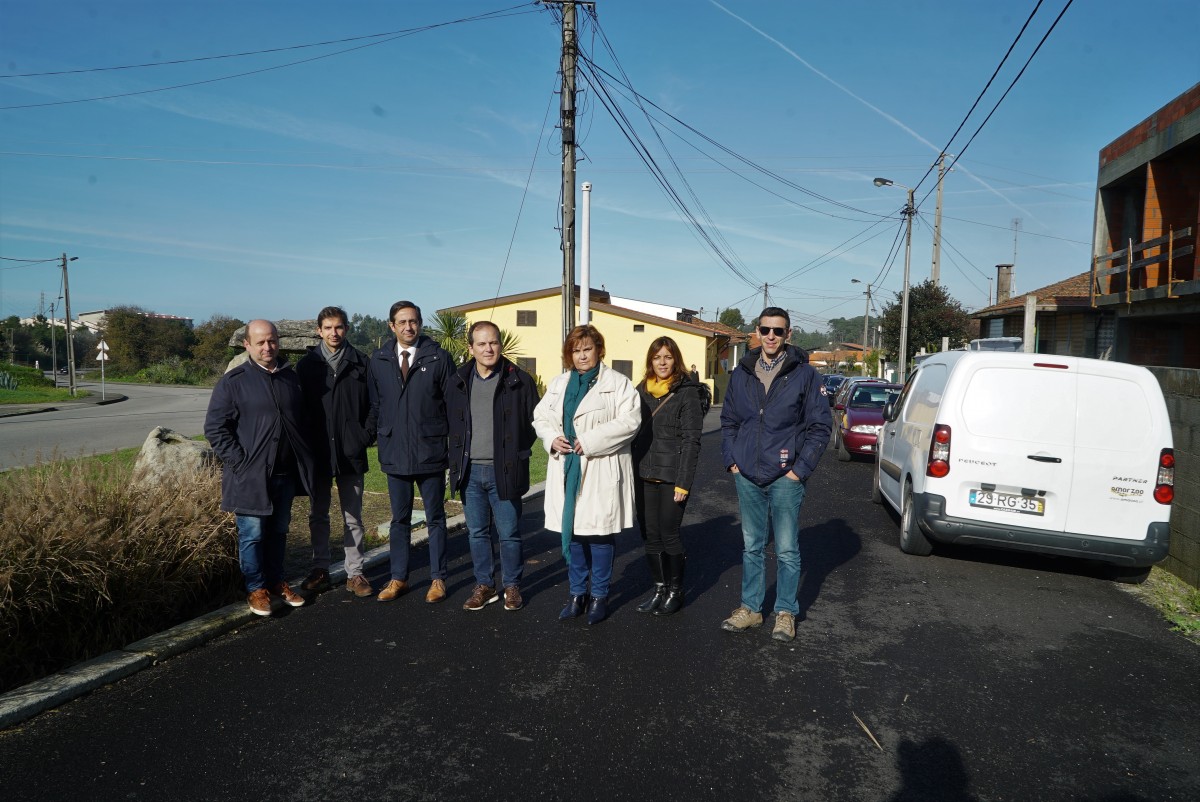 Visita técnica à obra concluída nas ruas da Congosta e Rio da Pedra