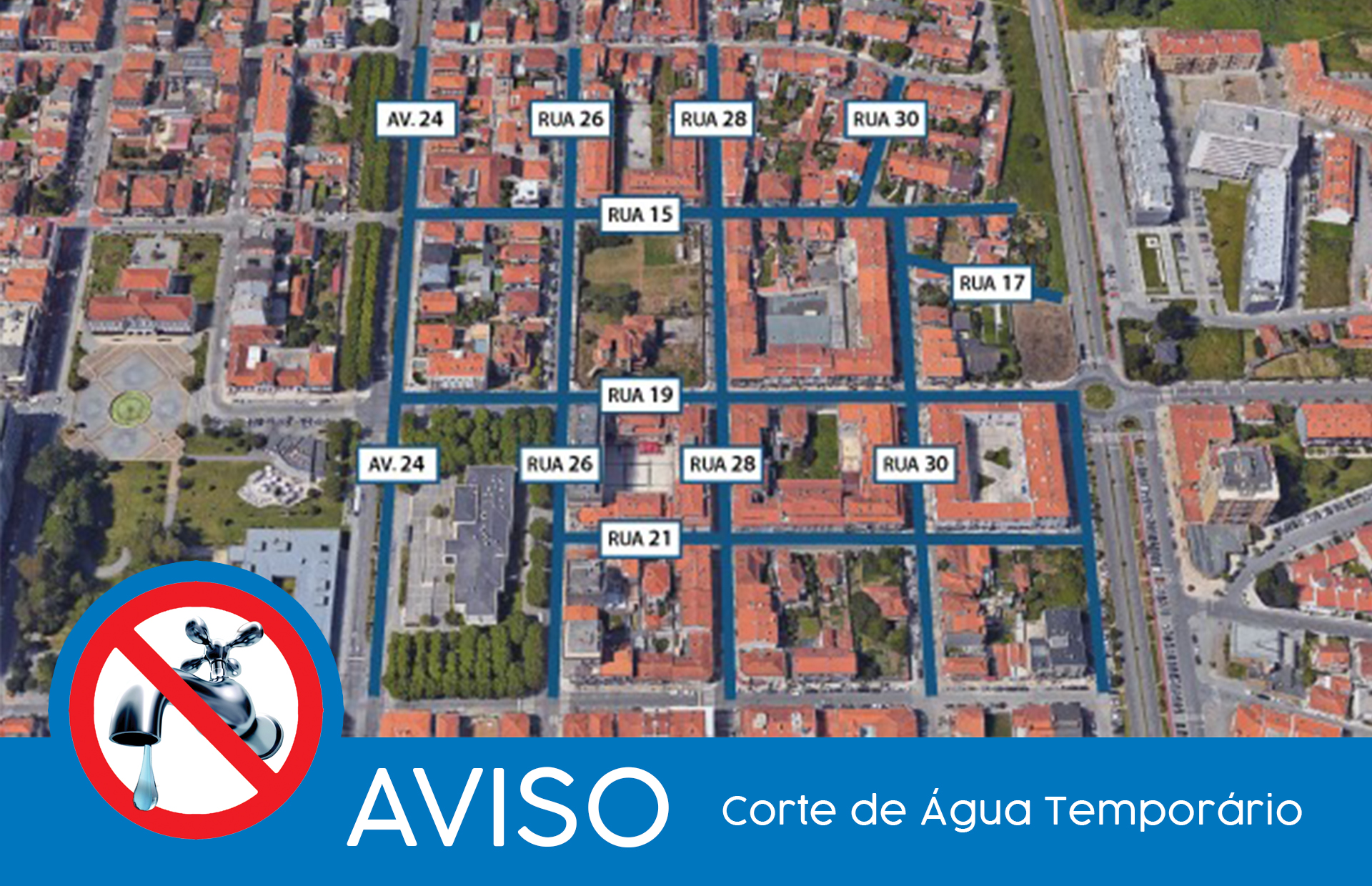 Interrupção no abastecimento de água – 3 Março