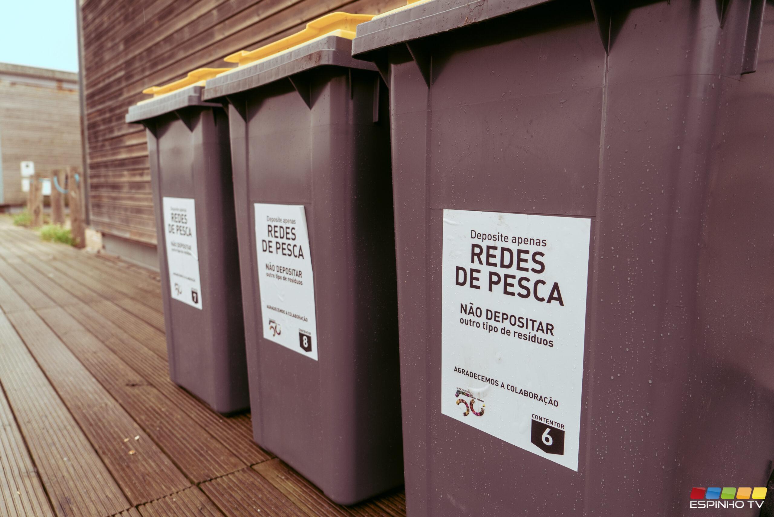 Espinho instala contentores para recolha de redes de pesca usadas