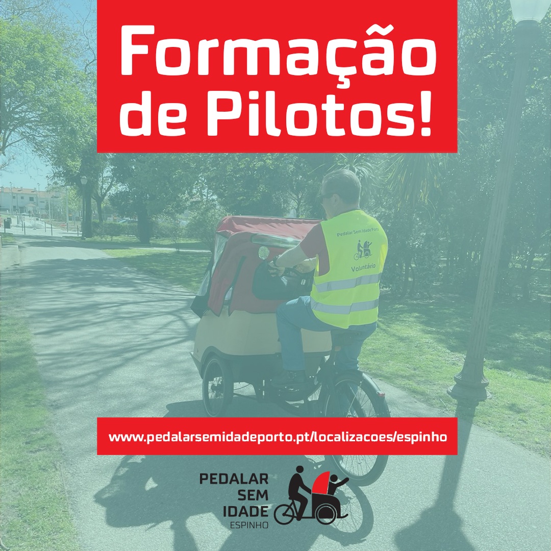 Projeto Pedalar Sem Idade em Espinho necessita de Pilotos Voluntários