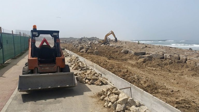 Obras de protecção do Litoral em Silvalde