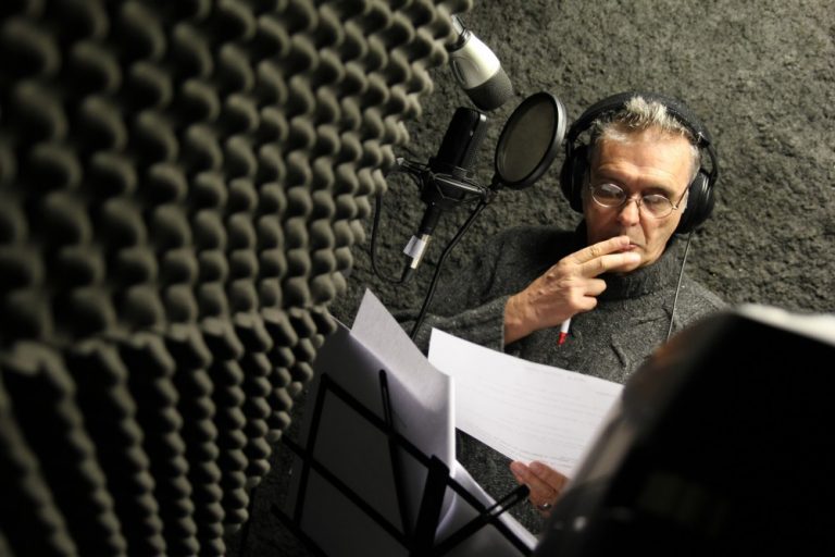 Rui Reininho em gravações no Planetário de Espinho