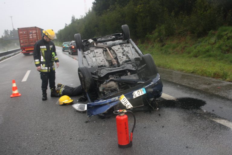 Acidente aparatoso na A29 (Esmoriz)