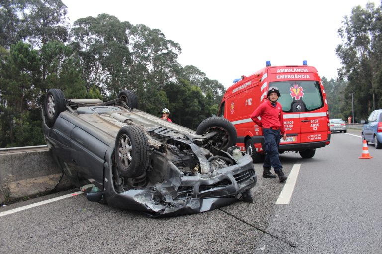 Menino de 10 anos ferido em despiste na A29