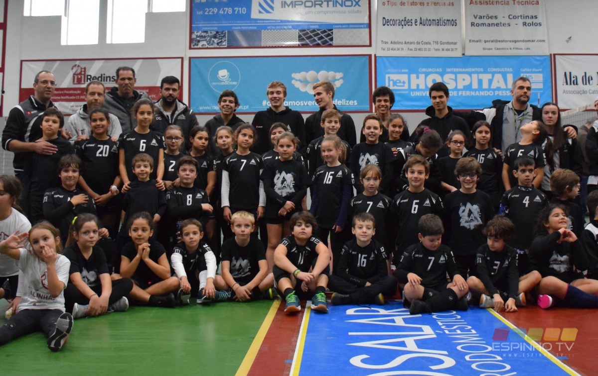 Minis A da AAE iniciam o seu campeonato no Minivoleibol