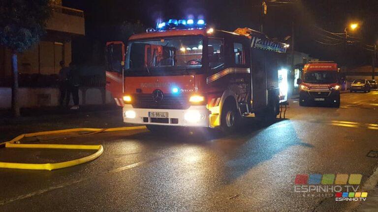 Incêndio numa padaria em Paramos