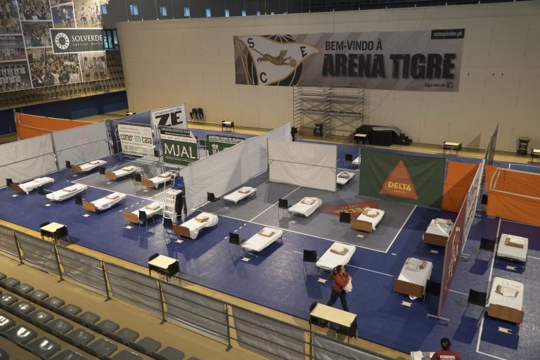 COVID-19: Nave Desportiva de Espinho torna-se numa zona de concentração e apoio à população