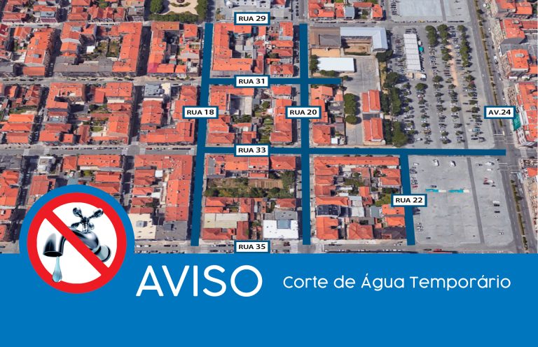 AVISO | Interrupção no fornecimento de água – 23 Março