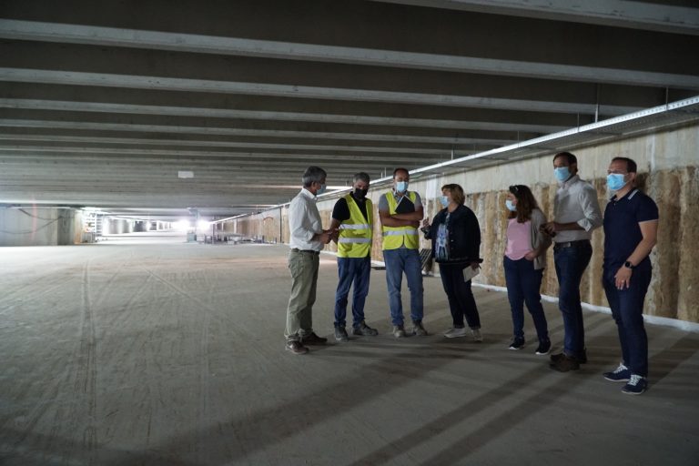 Visita às obras do futuro parque de estacionamento subterrâneo