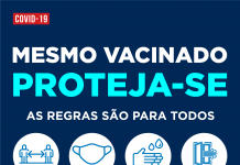 Mesmo vacinado contra a COVID-19, proteja-se!