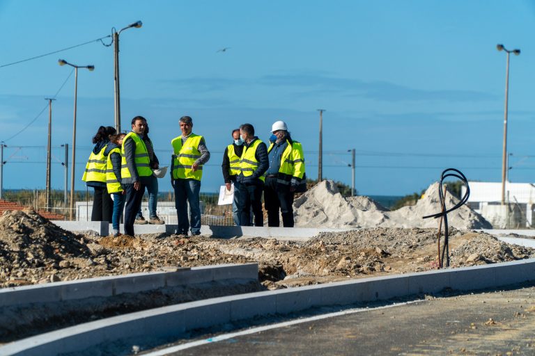 Visita à obra de requalificação da entrada norte