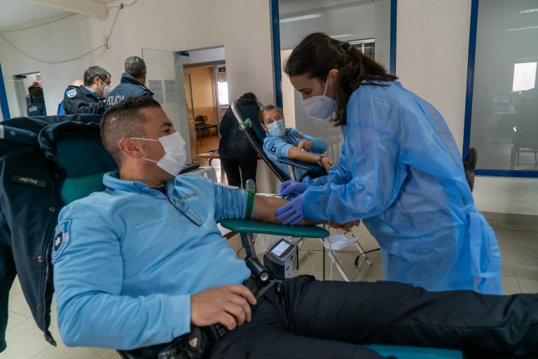 PSP de Espinho em ação de dádiva de sangue