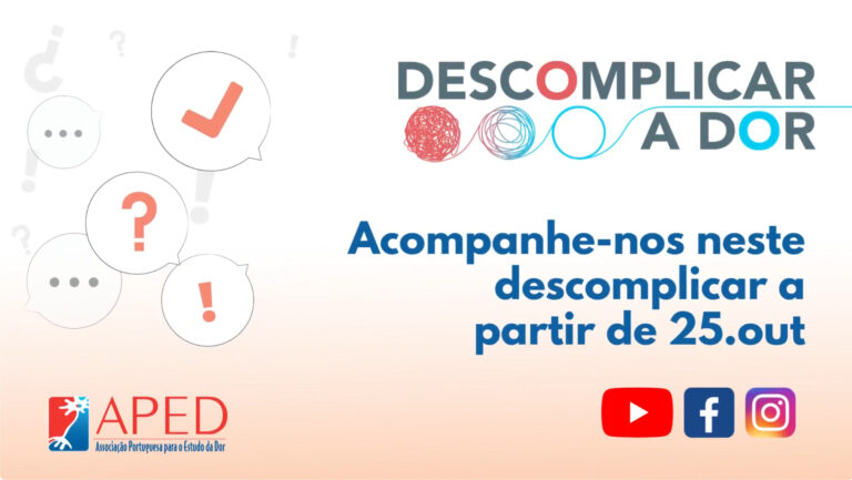 Campanha nacional quer Descomplicar a Dor em Portugal Campanha nacional quer Descomplicar a Dor em Portugal