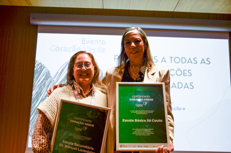 Lipor entregou certificados Coração Verde à Escola Sec. Manuel Laranjeira e Escola Sá Couto Lipor entregou certificados Coração Verde à Escola Sec. Manuel Laranjeira e Escola Sá Couto