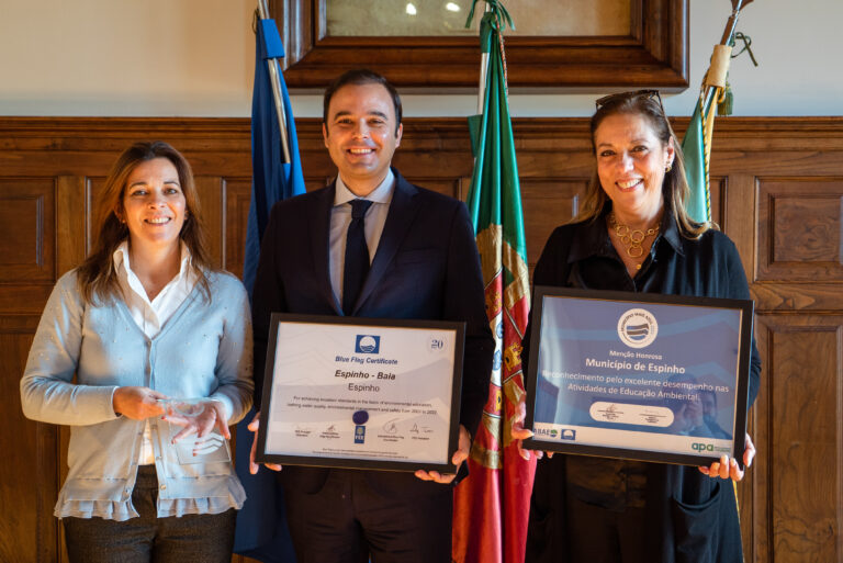 Município de Espinho foi reconhecido pela Associação Bandeira Azul da Europa