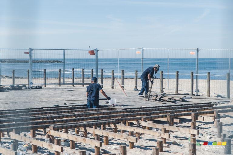 Início da obra do Dispositivo de Salvamento Aquático