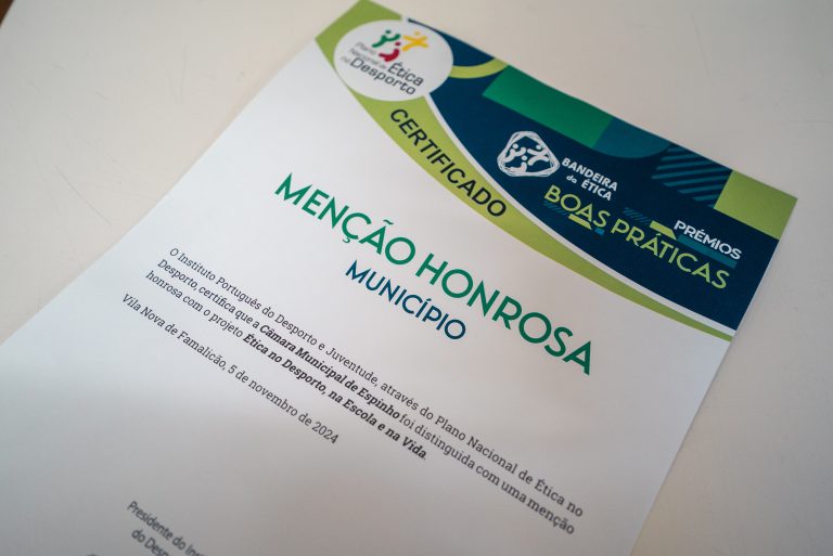 IPDJ distingue Município de Espinho