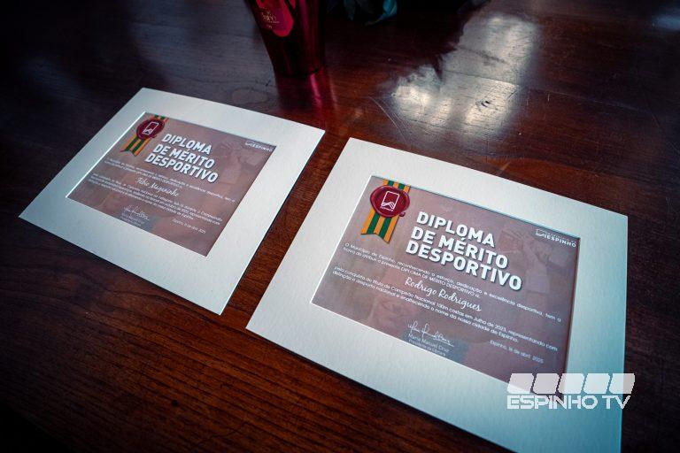 Fábio Maganinho e Rodrigo Rodrigues distinguidos com Diploma de Mérito Desportivo
