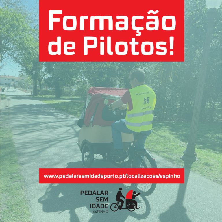 Projeto Pedalar Sem Idade em Espinho necessita de Pilotos Voluntários