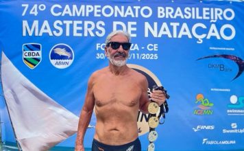 Natação: António Canelas com 4 Pódios no 74°Campeonato Brasileiro Master de Natação