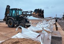 Município reforça barreiras de proteção costeira