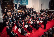 Igreja Matriz cheia para o Concerto de Ano Novo com Orfeão de Espinho e Tuna Musical de Anta