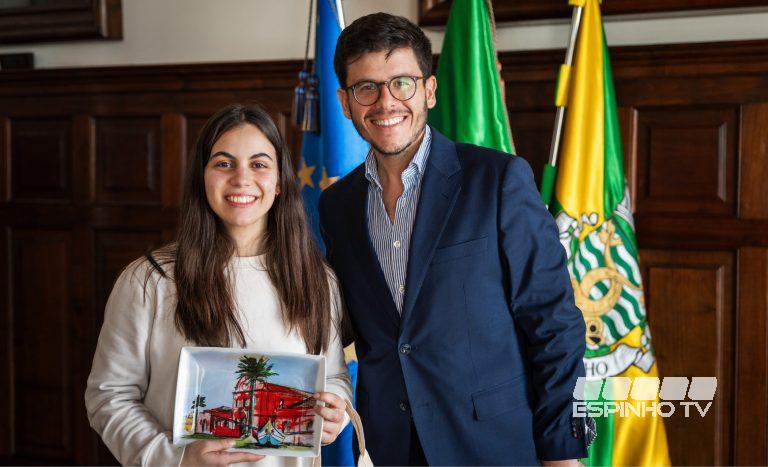 Espinho recebe atleta espinhense de Halterofilismo